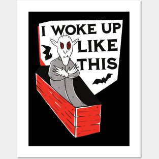 I woke up like this - Funny Halloween Costume Gift Posters and Art